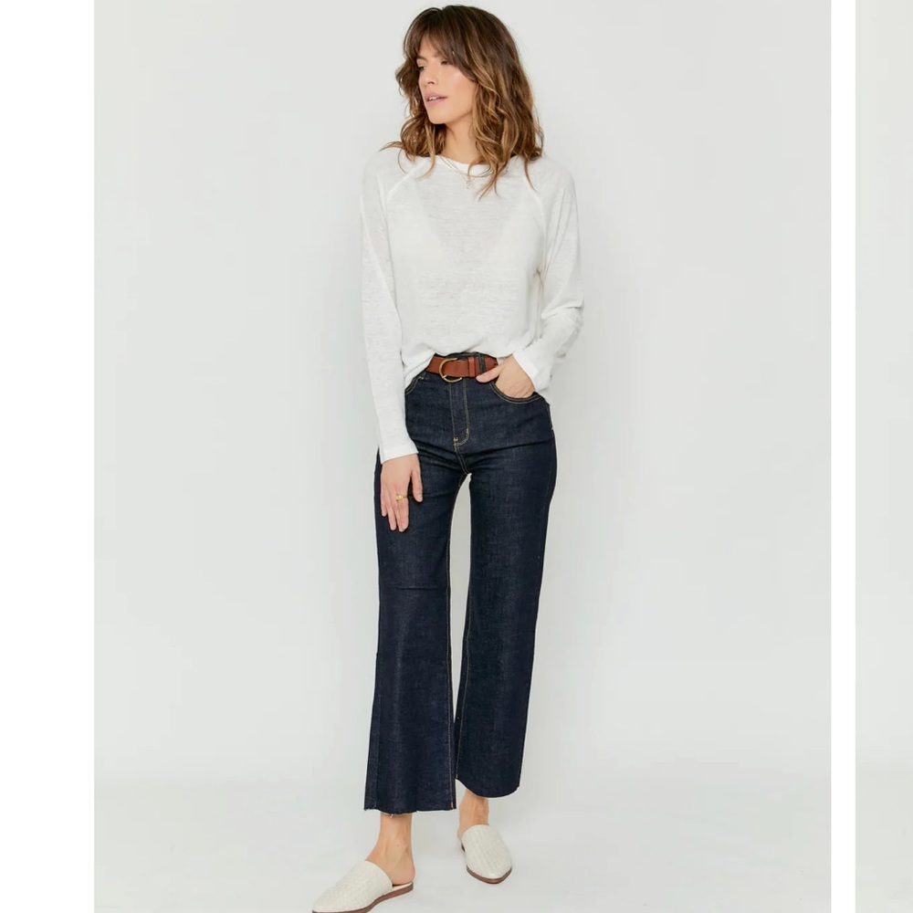 Oliver Logan Aberdeen Crop Jeans in Shiver Me Timbers Size 30